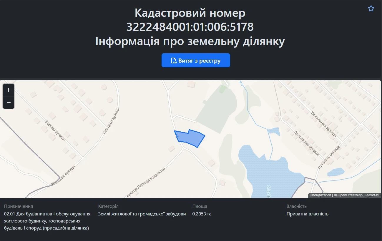 20 соток біля озера в Крюківщині! Газ, електрика, асфальтований під'їзд. Ідеально під будівництво будинку. — фото 8 з 8