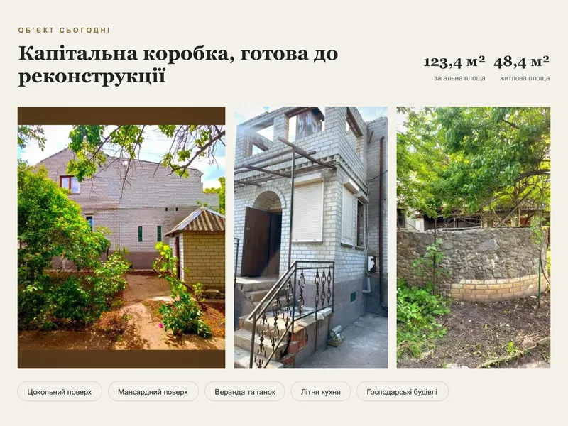 Продаж земельної ділянки із будинком — фото 1 з 6
