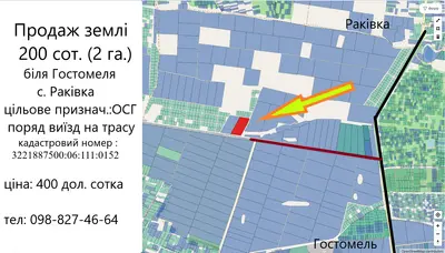 траса Гостомель - Раківка. Терміновий продаж землі 200 соток — мініатюра фото 3