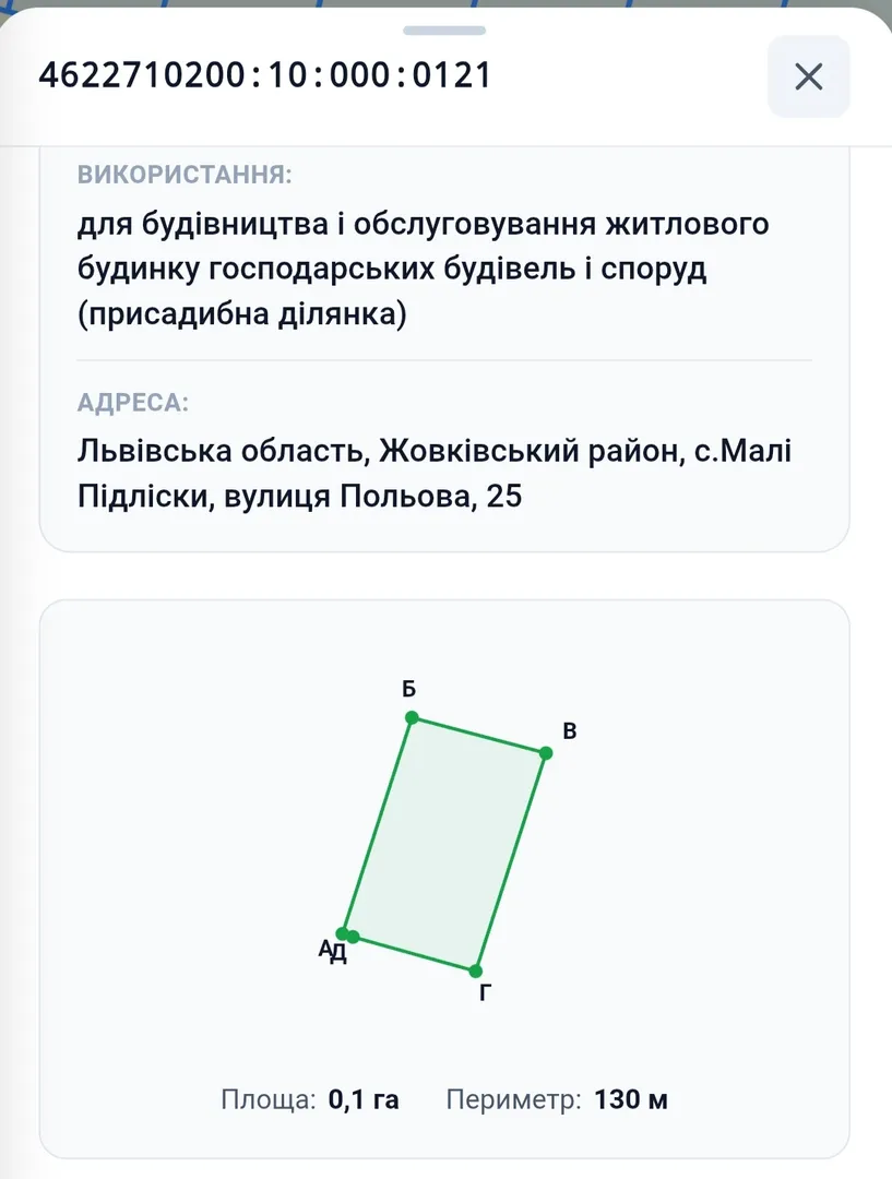 Продаж земельної ділянки під будівництво 10 сот, с.Малі Підліски  — фото 1 з 4