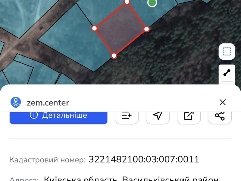 Продаж ділянки Хлепча  ,50сот/100/150,межує з лісом під забудову  — фото 2 з 5