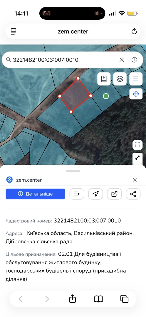 Продаж ділянки Хлепча  ,50сот/100/150,межує з лісом під забудову  — фото 4 з 5