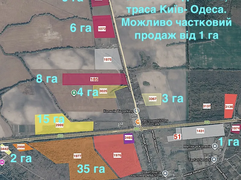 1072. Продається комерційна земельна ділянка біля траси Київ-Житомир, всього за 20 км від Києва. — фото 1 з 1