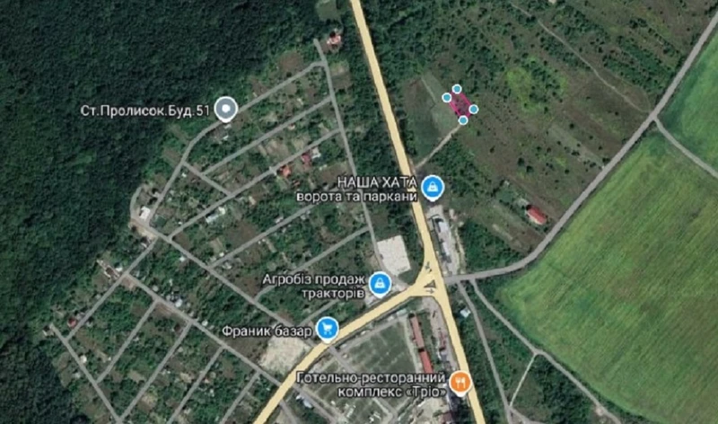 Ділянка 10 сот. в Угринові (Калуське шосе) біля Автобазару — фото 9 з 13