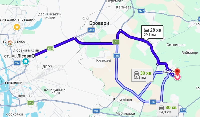 Земельна ділянка 24,11 сотки в Дударкові — 30 хв від метро «Лісова» — фото 4 з 4