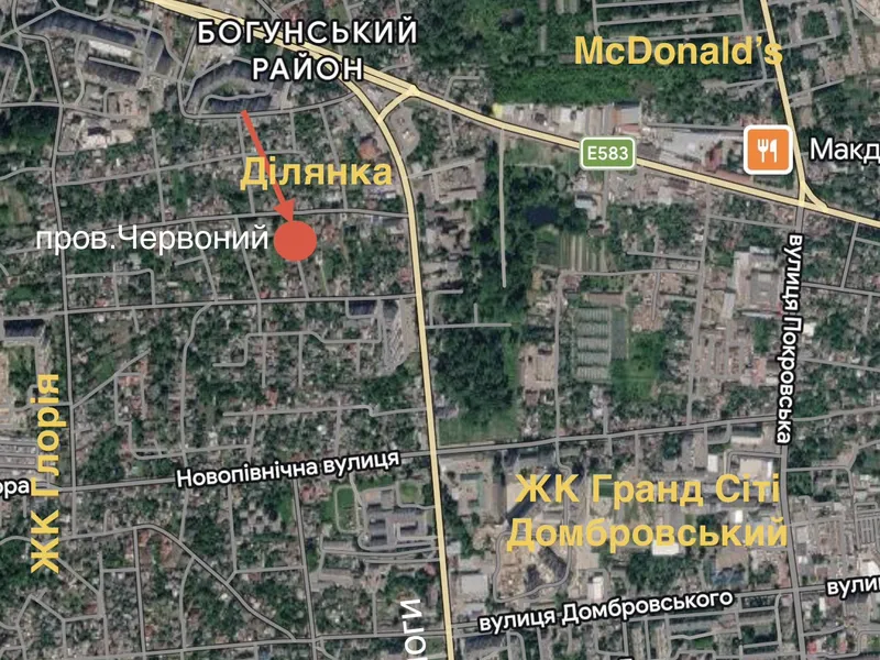 Ділянка 7,5с. під забудову Житомир р-н Малікова/Панчішна — фото 1 з 8
