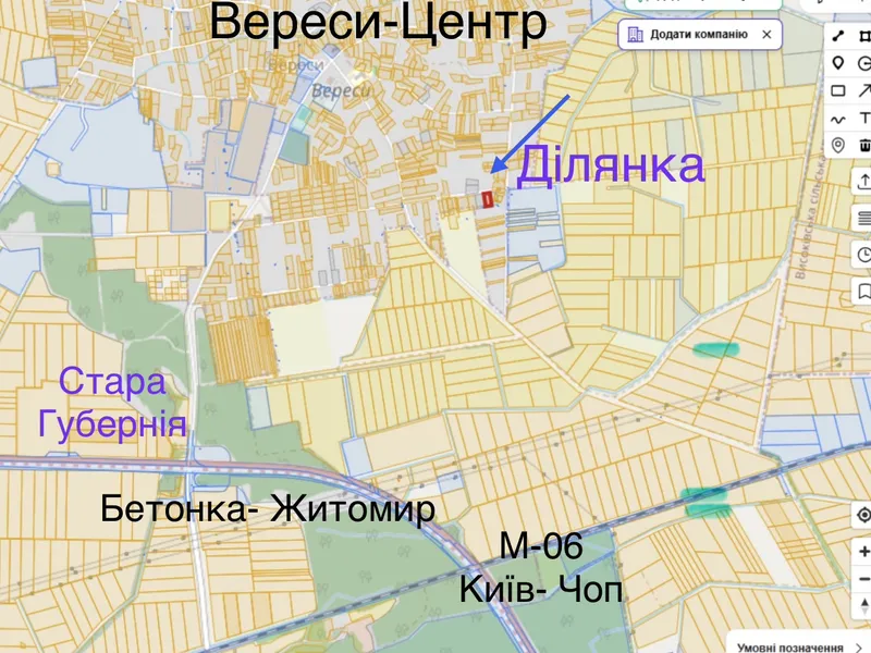 Ділянка 18,6с. під забудову Житомир/Вереси-12км. — фото 2 з 11