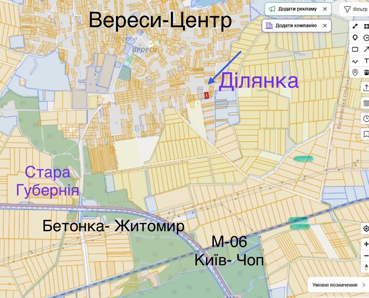 Ділянка 18,6с. під забудову Житомир/Вереси-12км. — фото 2 з 11