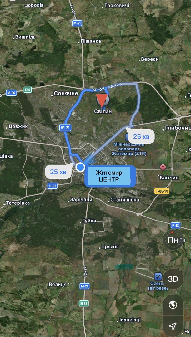 Ділянка 15с. під забудову Житомир/Світин-11км. — фото 1 з 12