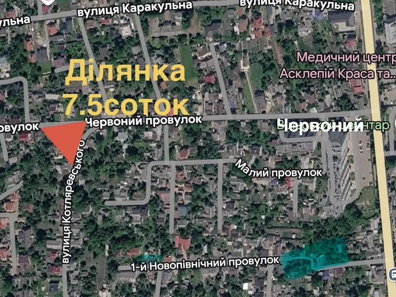 Ділянка 7,5с. під забудову Житомир р-н Малікова/Панчішна — фото 2 з 8