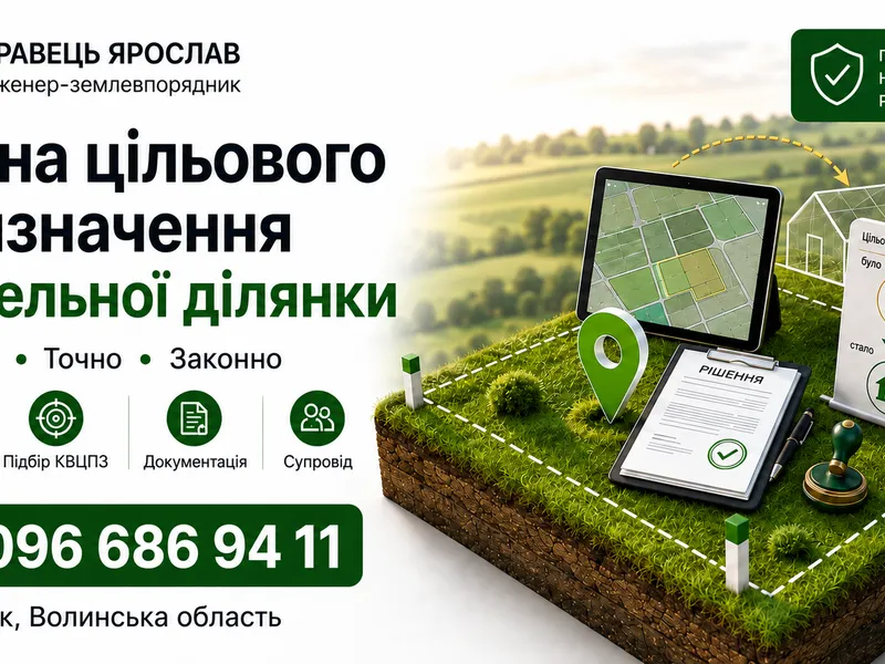 ФО-П Кравець Я.І.,Землевпорядні,геодезичні роботи під ключ — фото 1