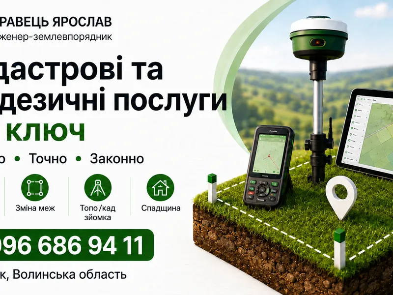 ФО-П Кравець Я.І.,Землевпорядні,геодезичні роботи під ключ — фото 3