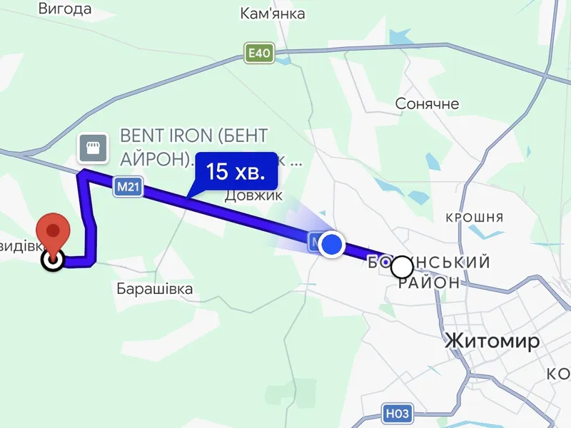Ділянка 24с. під забудову Житомир/Давидівка-15км. — фото 4 з 16