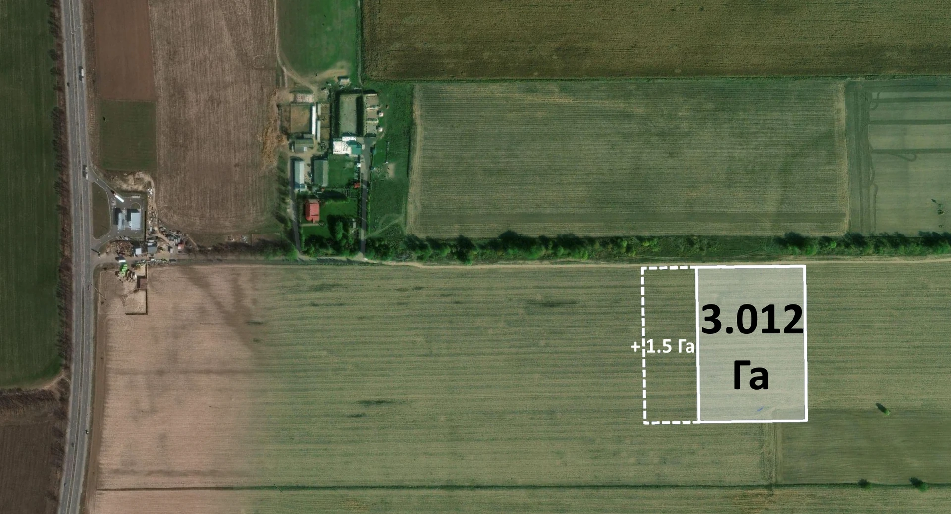 Продаж промислової земельної ділянки, (3 Га + 1.5 Га). Бровари, Требухів, окружна дорога — фото 1 з 10