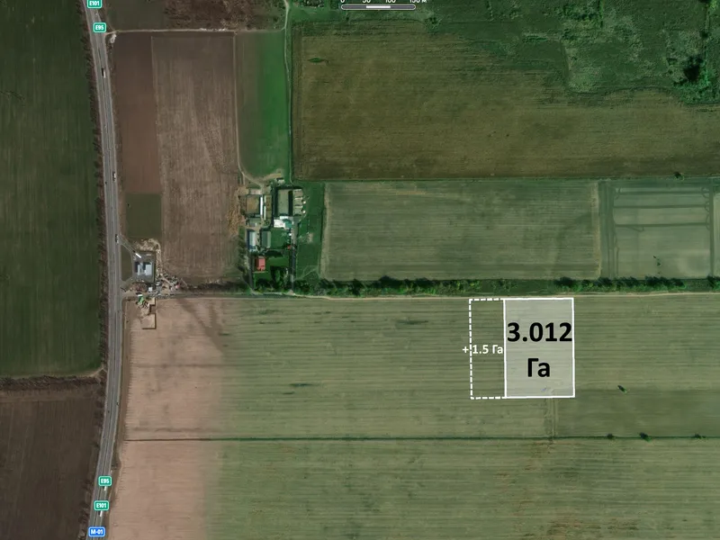 Продаж промислової земельної ділянки, (3 Га + 1.5 Га). Бровари, Требухів, окружна дорога — фото 9 з 10