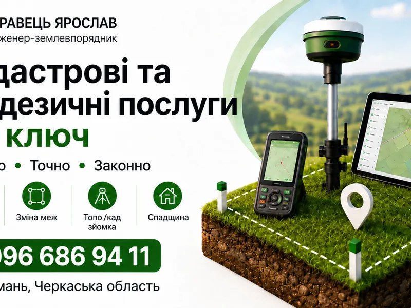 ФО-П Кравець Я.І.,Землевпорядні,геодезичні роботи під ключ — фото 3