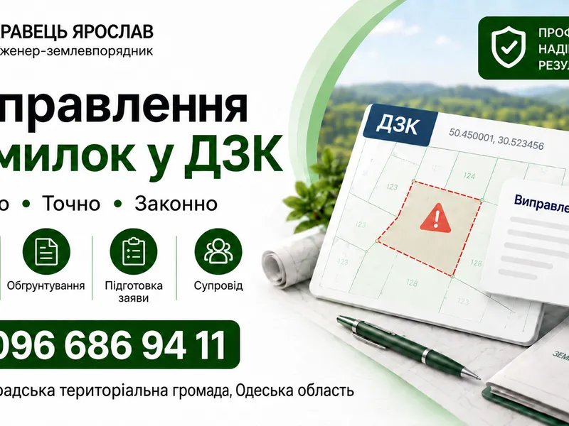 ФО-П Кравець Я.І.,Землевпорядні,геодезичні роботи під ключ — фото 1