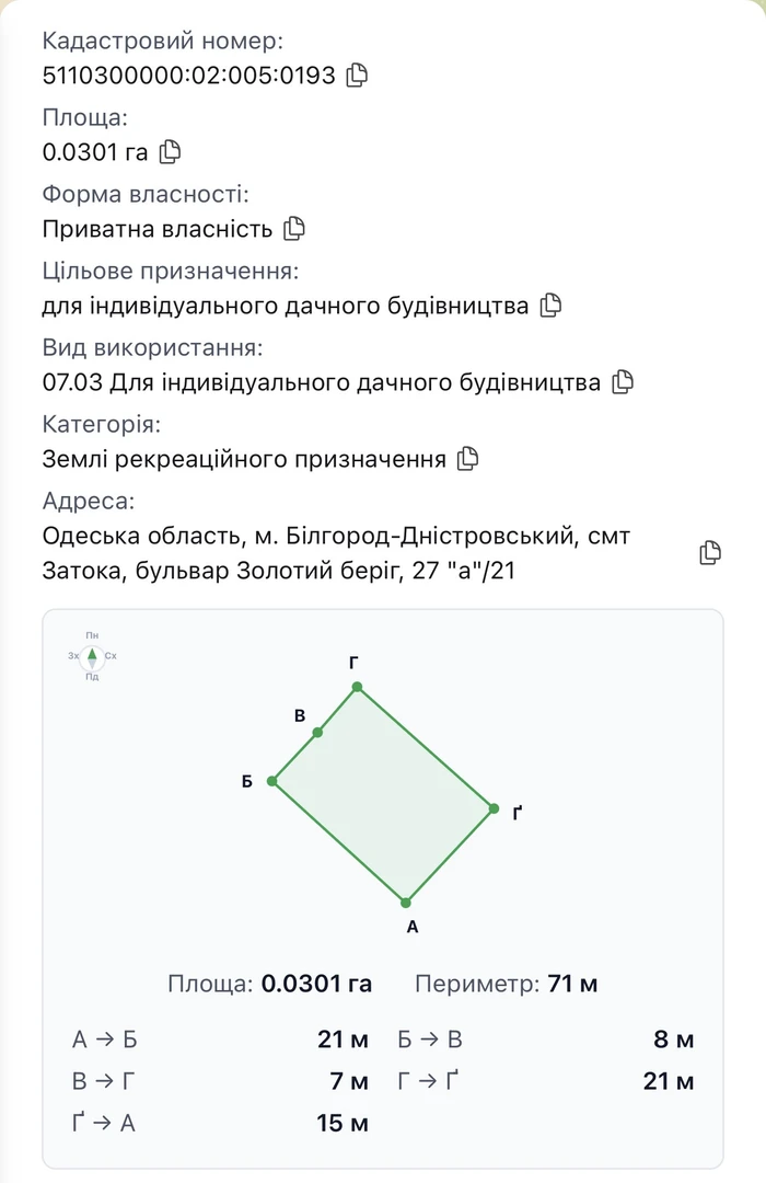 Продаж земельної ділянки — фото 1 з 1