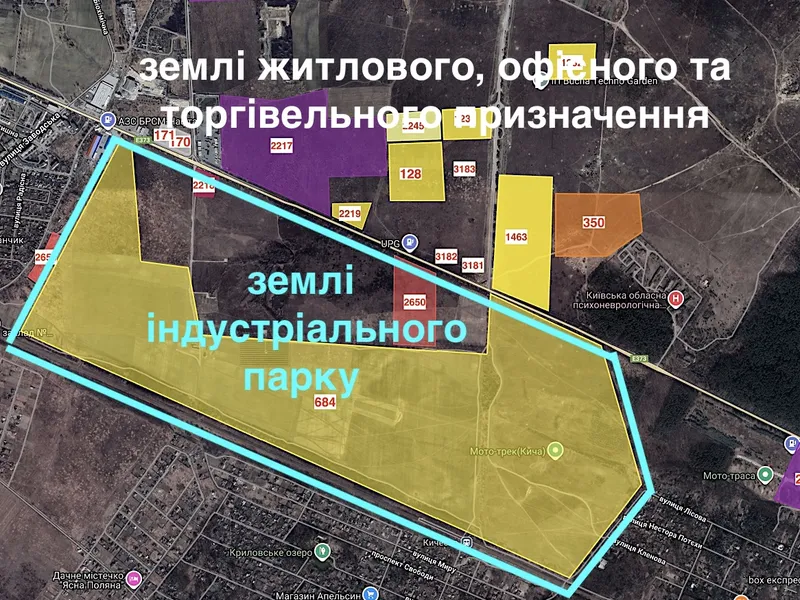 2650. Продається фасадна ділянка вдовж траси Київ-Ковель під АЗС, склад, виробництво, торгівлю та іншу комерцію. — фото 1 з 1