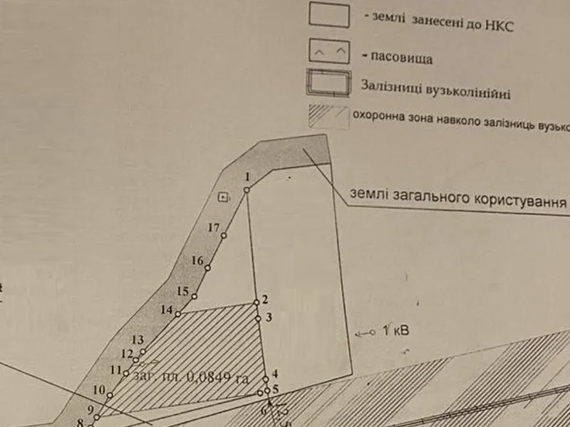 Земельна ділянка 8,5 соток під забудову, смт Великий Бичків, вул. Нямешаська — фото 2 з 3