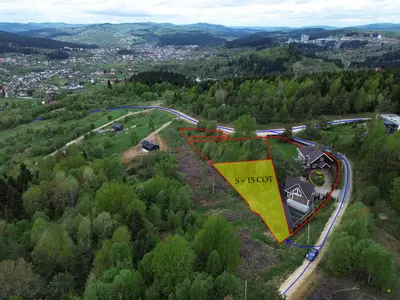🏔️ Панорамна земельна ділянка у серці Карпат — смт. Східниця — мініатюра фото 1