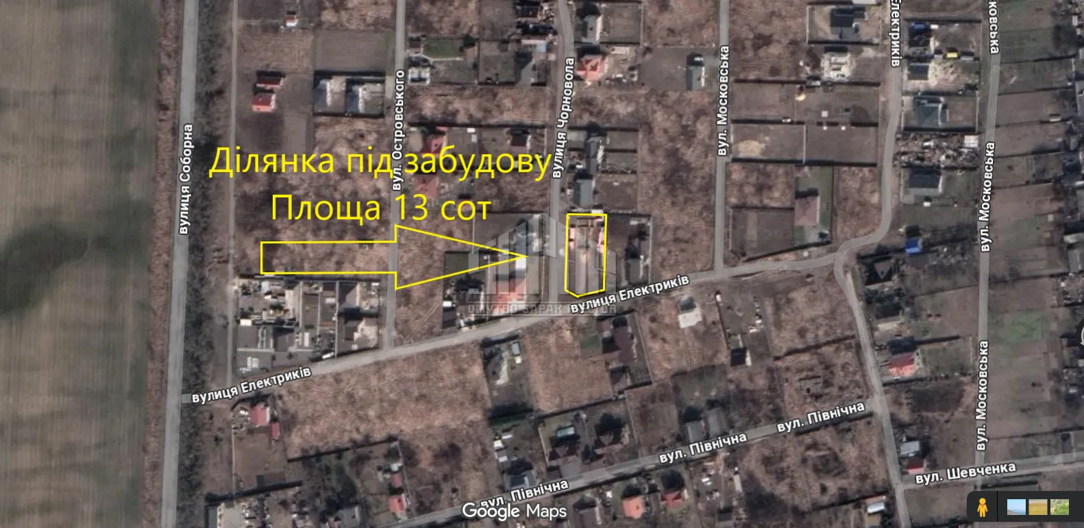 🏡 Ділянка 13 соток під забудову з фундаментом, світлом 16 кВт та будматеріалами! Гнатівка / Білогородка — БЕЗ КОМІСІЇ — фото 11 з 12